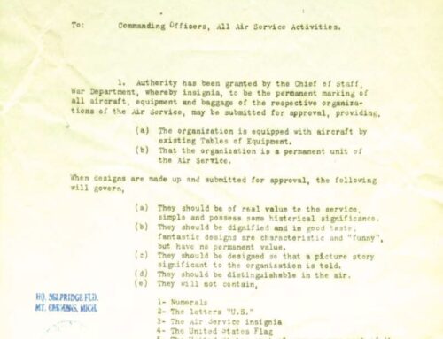 Air Service Letter, 19 September 1923