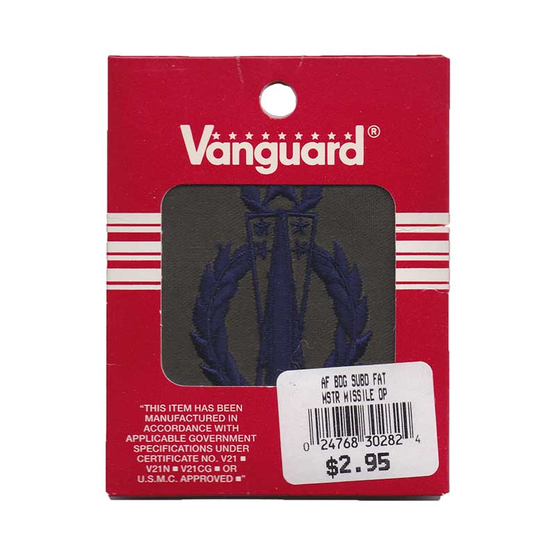 US Air Force: Badge - Master Missile Badge with Operations Designator [Battle Dress Uniform]