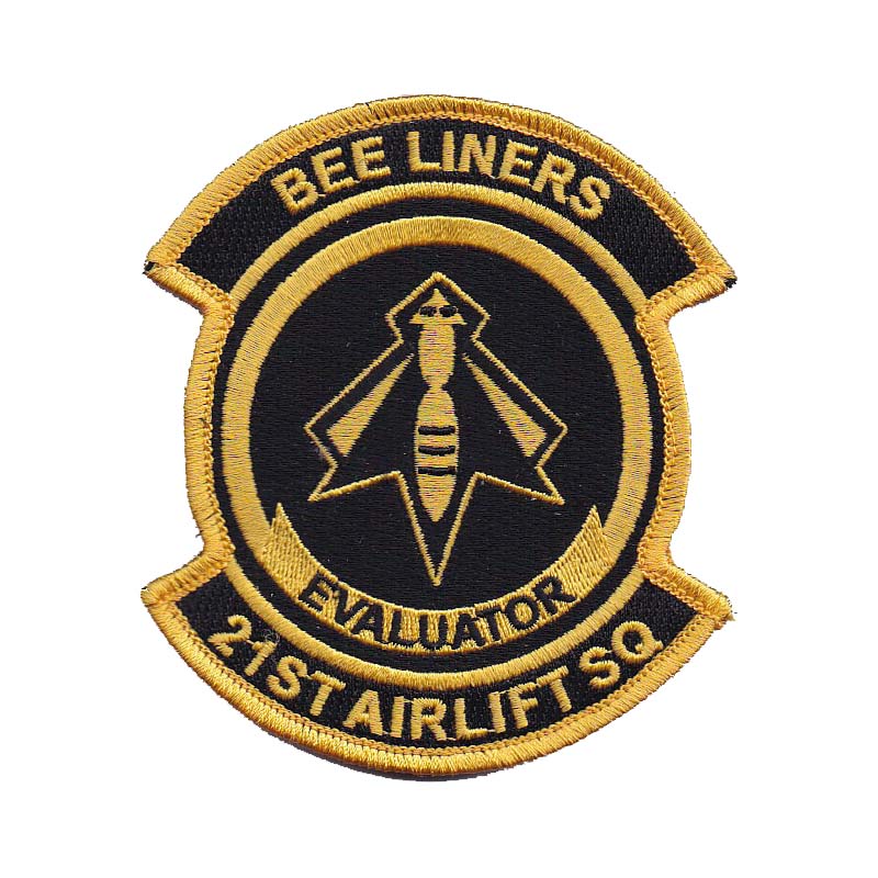 0021st Airlift Squadron Evaluator (Yellow/Black) [VELCRO]
